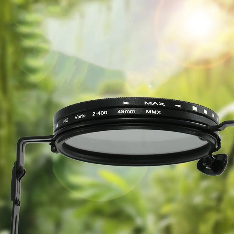 Fashion 9 Level Dimming Fishing Sunglasses Round with Glasse Case Anti-UV Glasses Adjustable Sunglasses Fishing