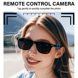 LAXASFIT Smart Bluetooth Glasses Sunglasses Talking Outdoor Sports Headset UV Protective Eyewear for Men and Women Holiday Gift