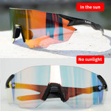 KAROS Photochromic Cycling Glasses for MTB Road Bike UV400 Adaptive Lens Anti-Fog Sport Sunglasses Men Women Outdoor Riding Gear