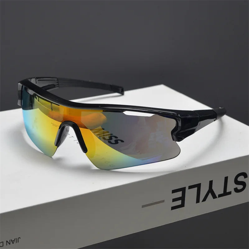 New Cycling Glasses Bike Sunglasses Men Eyewear Outdoor Sports Goggles Bicycle Women Riding Hiking Sunglasses for Male Female