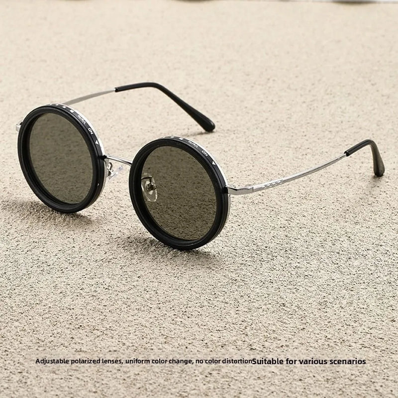 Fashion ND2-400 Adjustable Dimming Glasses ND Filter UV400 Fishing Sunglasses 9 Level Sun Glasses Driving