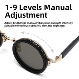 Fashion ND2-400 Adjustable Dimming Glasses ND Filter UV400 Fishing Sunglasses 9 Level Sunglasses Driving