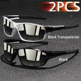 2PCS Fashion UV400 Men Women Running Mountaineering Fishing  Sunglasses Bicycle MTB Eyewear Outdoor Sport protective glasses
