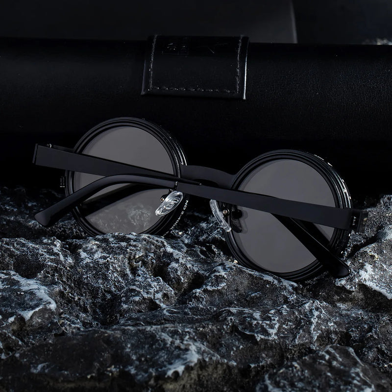 Driver Goggle ND2-400 9 Level Adjustable Dimming Polarized Sunglasses Men Women Punk Round Glasses Driving Eyeglasses ND Filter