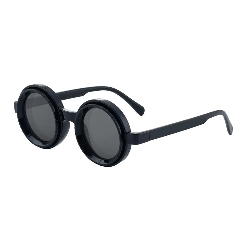 New ND2-400 Adjustable Dimming Glasses ND Filter UV400 Fishing Sunglasses Round 9 Level Eyewear Outdoor