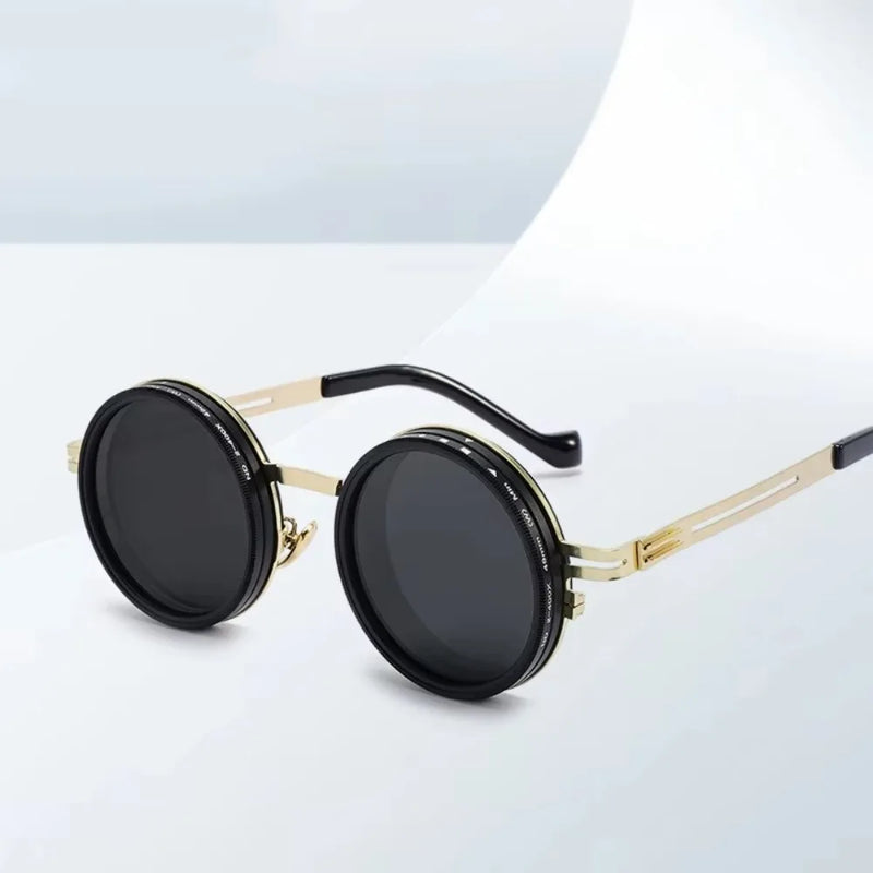 Fashion ND2-400 Adjustable Dimming Glasses 9 Level UV400 Fishing Sunglasses With Glasse Case ND Filter Sun Glasses Driving
