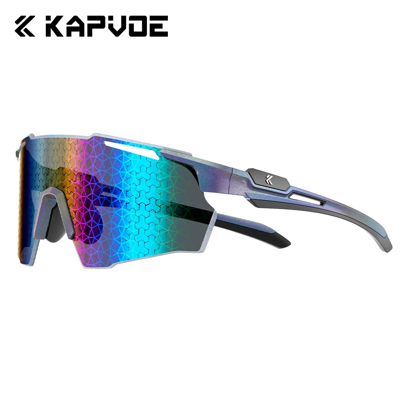 KAPVOE New Technology Nano Lenses Cycling Glasses Outdoor Sports Sunglasses Bike UV400 Eyewear Men Women Road Bicycle Goggles