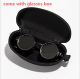 Black Metal Frame adjustable dimming glasses fishing sunglasses UV anti UV polarized sunglasses ND filter With Glasse Case Set