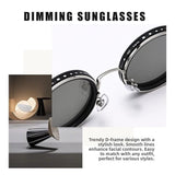 Fashion ND2-400 Adjustable Dimming Glasses ND Filter UV400 Fishing Sunglasses 9 Level Sun Glasses Driving
