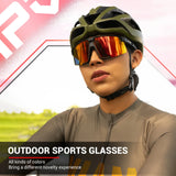 KAPVOE UV400 Hiking Goggles TR90 Cycling Polarized Sunglasses Men Women Outdoor Sports MTB Bike Eyewear Road Bicycle Glasses
