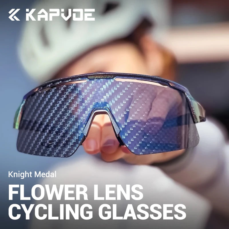 KAPVOE New Technology Nano Lenses Cycling Glasses Outdoor Sports Sunglasses Bike UV400 Eyewear Men Women Road Bicycle Goggles