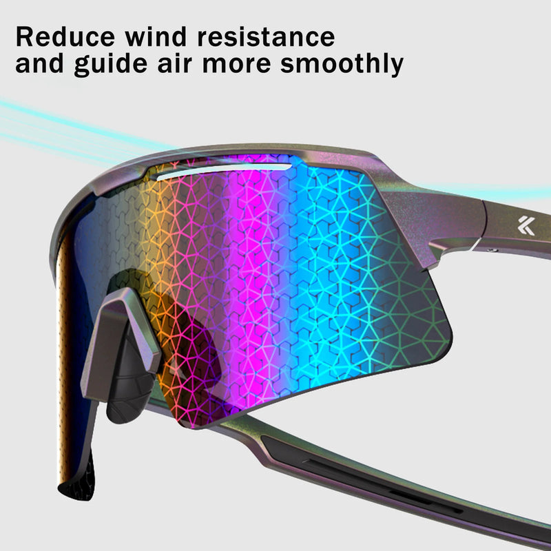 KAPVOE New Technology Nano Lenses Cycling Glasses Outdoor Sports Sunglasses Bike UV400 Eyewear Men Women Road Bicycle Goggles