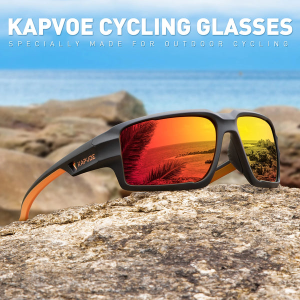 Kapvoe Polarized Fishing Eyewear Glasses UV400 Protection Sports Glasses Men Women Riding Driving Sunglasses Hiking Eyewear