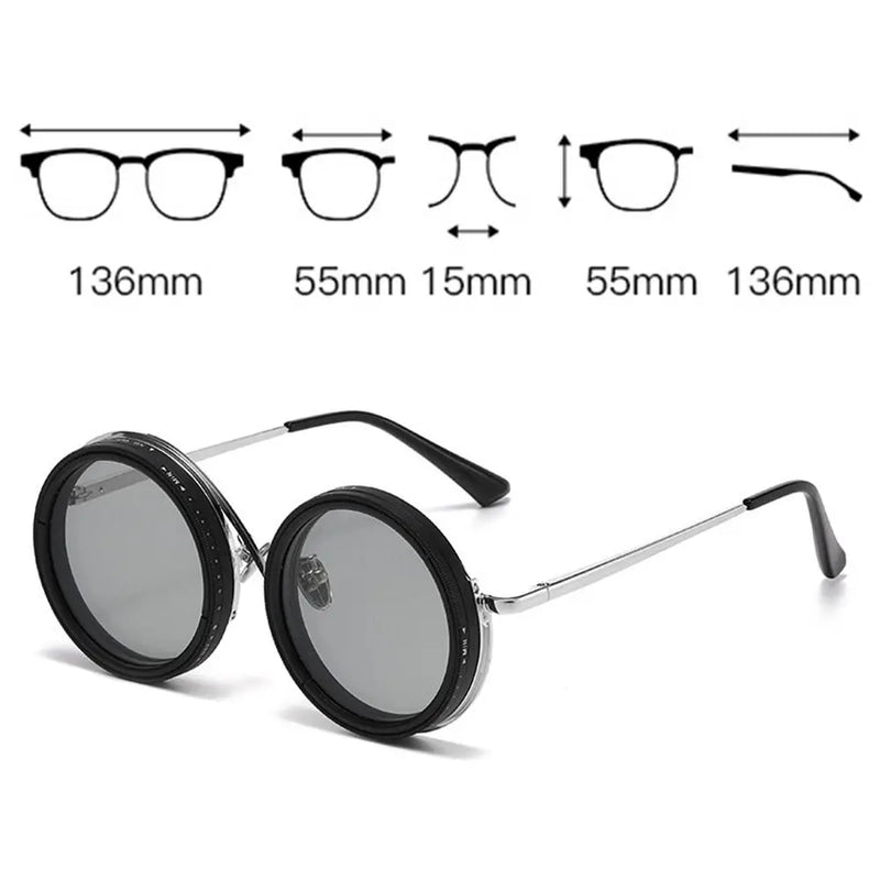 Fashion ND2-400 Adjustable Dimming Glasses 9 Level UV400  Sunglasses With Glasse Case ND Filter Eyewear Driving