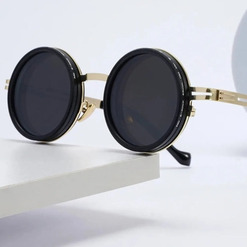 Fashion ND2-400 Adjustable Dimming Glasses 9 Level UV400 Fishing Sunglasses With Glasse Case ND Filter Sun Glasses Driving