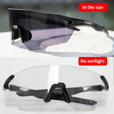 KAROS Photochromic Cycling Glasses for MTB Road Bike UV400 Adaptive Lens Anti-Fog Sport Sunglasses Men Women Outdoor Riding Gear