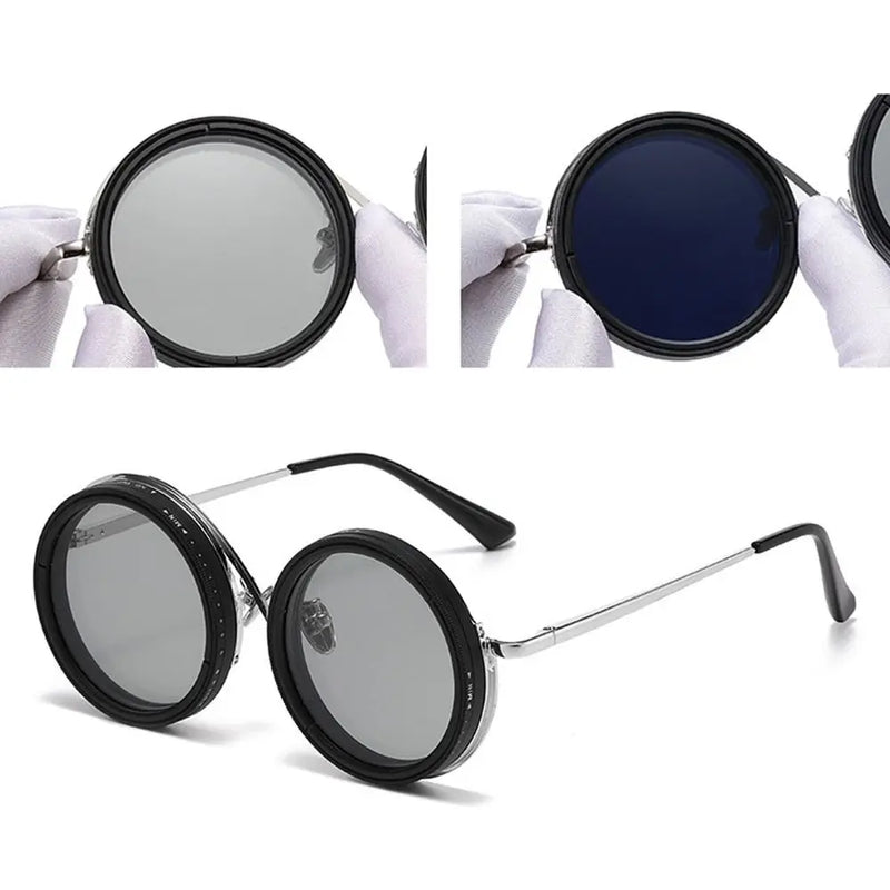ND2-400 Adjustable Dimming Glasses 9 Level ND Filter Polarized Sunglasses UV400 With Glasse Case Fishing Sunglasses Outdoor