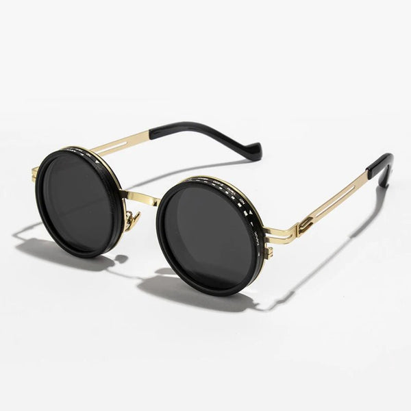 Protective Glasses Punk Polarized Round Sunglasses ND9 Adjustable Dimming Sun Glasses Men Women Fishing Eyeglasses Outdoor UV400