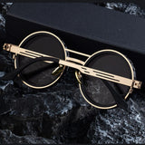 ND9 Adjustable Dimming Sun Glasses Polarized Round Sunglasses Men Women Retro Punk Fishing Eyeglasses Outdoor Shades UV400