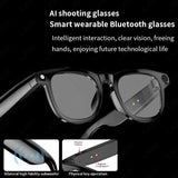 LIGE New AI Smart Glasses 800W Pixels Camera Glasses ChatGPT Translation Voice Control Bluetooth Call Sport Smart Sunglasses Man