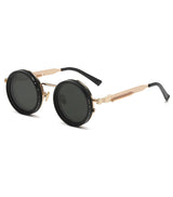 Polarized Round Sunglasses ND9 Adjustable Dimming Sun Glasses Men Women Retro Punk Men's Fishing Eyeglasses Outdoor Shades UV400