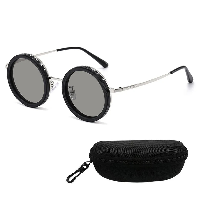 Fashion ND2-400 Adjustable Dimming Glasses ND Filter UV400 Fishing Sunglasses 9 Level Sun Glasses Driving