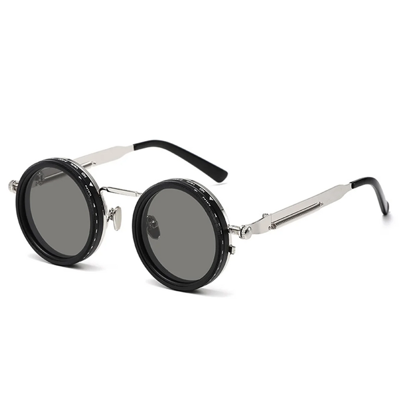 ABAE-49Mm ND9 Adjustable Dimming Sunglasses Polarized UV Resistant High-Definition Fishing Filter Glasses Silver