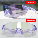 KAROS Photochromic Cycling Glasses for MTB Road Bike UV400 Adaptive Lens Anti-Fog Sport Sunglasses Men Women Outdoor Riding Gear