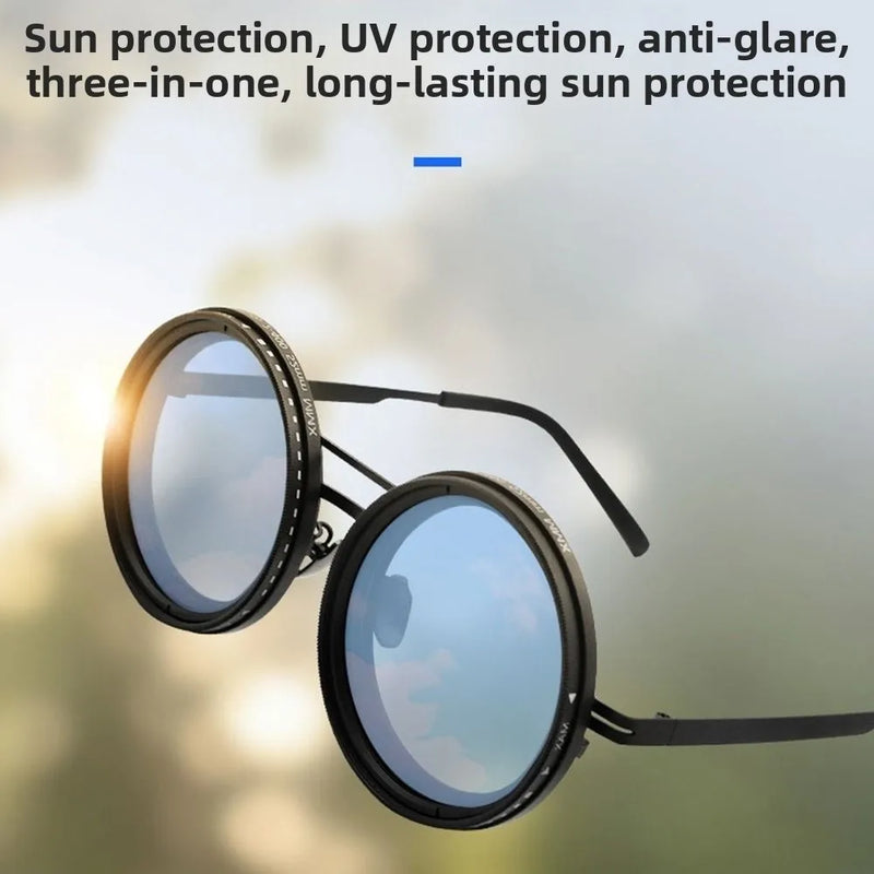 Fashion ND2-400 Adjustable Dimming Glasses Gradient ND Filter Fishing Sunglasses UV400 9 Level Sun Glasses Outdoor