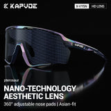 KAPVOE New Technology Nano Lenses Cycling Glasses Outdoor Sports Sunglasses Bike UV400 Eyewear Men Women Road Bicycle Goggles