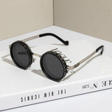Retro Polarized ND9 Adjustable Dimming Sun Glasses Men Women Round Sunglasses Punk Men's Fishing Eyeglasses Outdoor Shades UV400