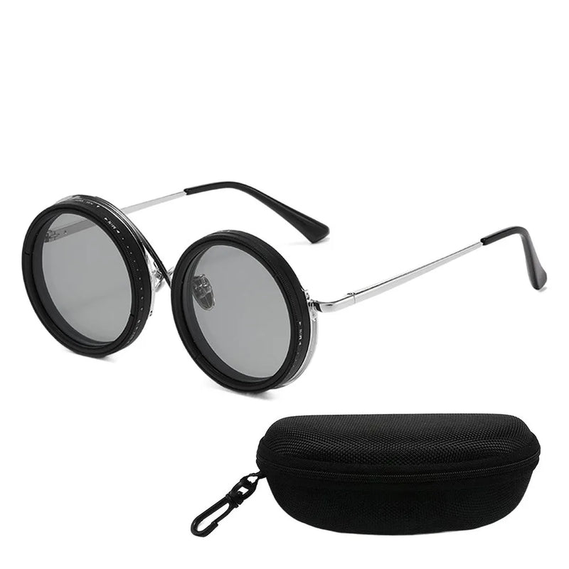 New ND2-400 Adjustable Dimming Glasses ND Filter UV400 Polarized Sunglasses 9 Level With Glasse Case Eyewear Driving