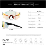 KAROS Photochromic Cycling Glasses for MTB Road Bike UV400 Adaptive Lens Anti-Fog Sport Sunglasses Men Women Outdoor Riding Gear