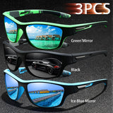 3PCS  Fashion UV400 Men Women Running Mountaineering Fishing  Sunglasses Bicycle MTB Eyewear Outdoor Sport protective glasses