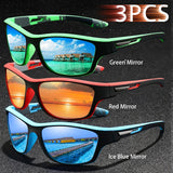 3PCS  Fashion UV400 Men Women Running Mountaineering Fishing  Sunglasses Bicycle MTB Eyewear Outdoor Sport protective glasses