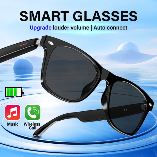LAXASFIT Smart Bluetooth Glasses Sunglasses Talking Outdoor Sports Headset UV Protective Eyewear for Men and Women Holiday Gift