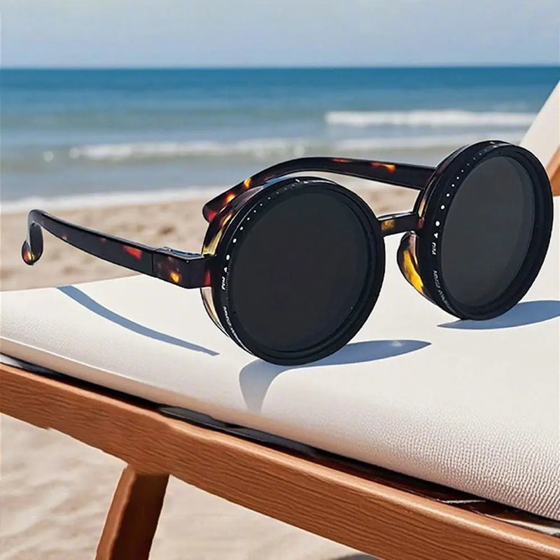 ND2-400 Adjustable Dimming Glasses 9 Level ND Filter Fishing Sunglasses UV400 With Glasse Case Polarized Sunglasses Outdoor