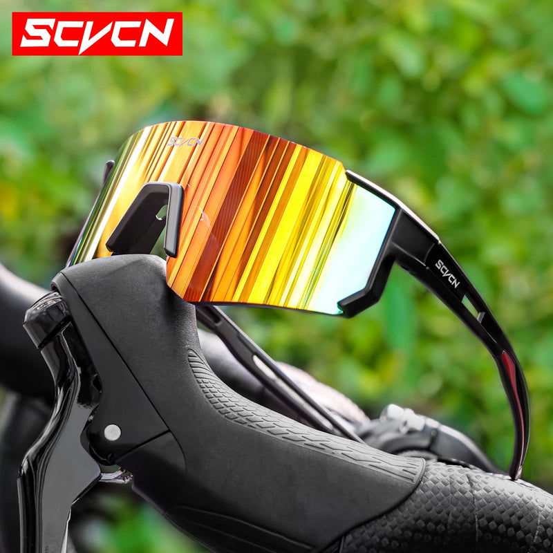 SCVCN Cycling Glasses Outdoor Sports Bicycle Sunglasses Men Women MTB Cycling Glasses Road Bike Glasses Running Eyewear