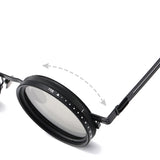 Men Polarized Fashion Adjustable Sunglasses Nd Filter Glasses ND9 Speed Dimming Sun Glasses Round Fishing Driving Eyewear UV400