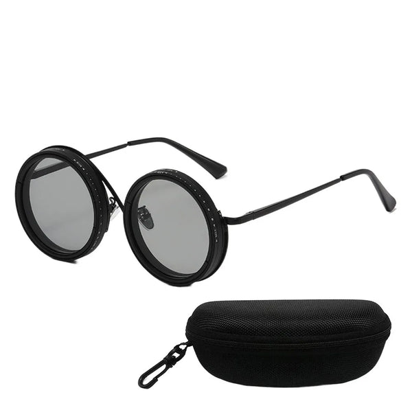 Fashion ND2-400 Adjustable Dimming Glasses 9 Level UV400  Sunglasses With Glasse Case ND Filter Eyewear Driving