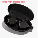 Protective Glasses Punk Polarized Round Sunglasses ND9 Adjustable Dimming Sun Glasses Men Women Fishing Eyeglasses Outdoor UV400