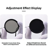 Fashion ND2-400 Adjustable Dimming Glasses ND Filter UV400 Fishing Sunglasses 9 Level Sun Glasses Driving
