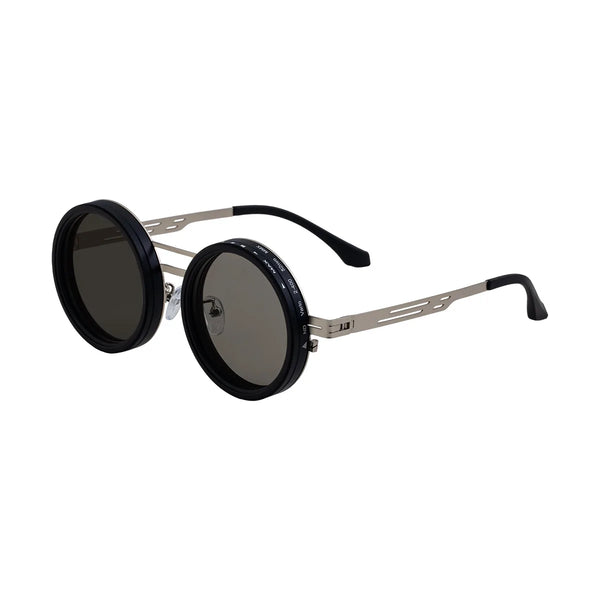 ND9 Adjustable Dimming Sun Glasses Polarized Round Sunglasses Men Women Retro Punk Fishing Eyeglasses Outdoor Shades UV400