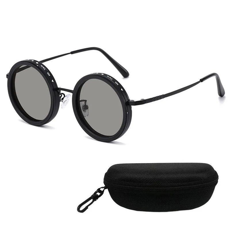 Fashion ND2-400 Adjustable Dimming Glasses ND Filter UV400 Fishing Sunglasses 9 Level Sun Glasses Driving