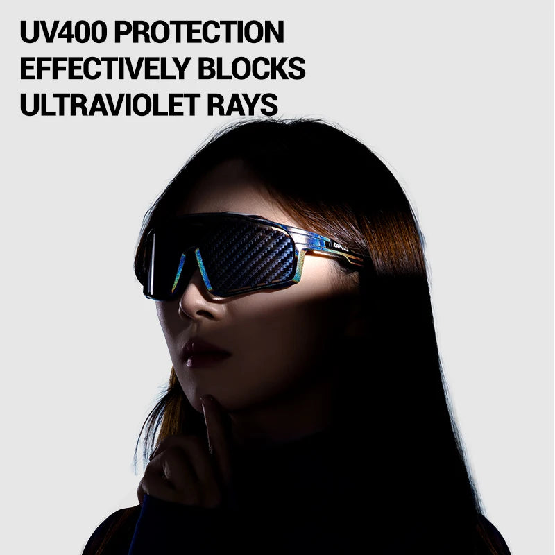 KAPVOE New Technology Nano Lenses Cycling Glasses Outdoor Sports Sunglasses Bike Eyewear Men Women MTB Bicycle UV400 Protective