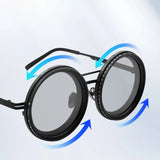 New ND2-400 Adjustable Dimming Glasses 9 Level ND Filter Fishing Sunglasses Gradient UV400 Sun Glasses Outdoor