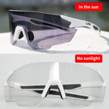KAROS Photochromic Cycling Glasses for MTB Road Bike UV400 Adaptive Lens Anti-Fog Sport Sunglasses Men Women Outdoor Riding Gear