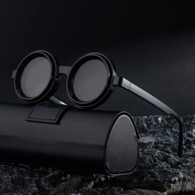 New ND2-400 Adjustable Dimming Glasses ND Filter UV400 Fishing Sunglasses Round 9 Level Eyewear Outdoor