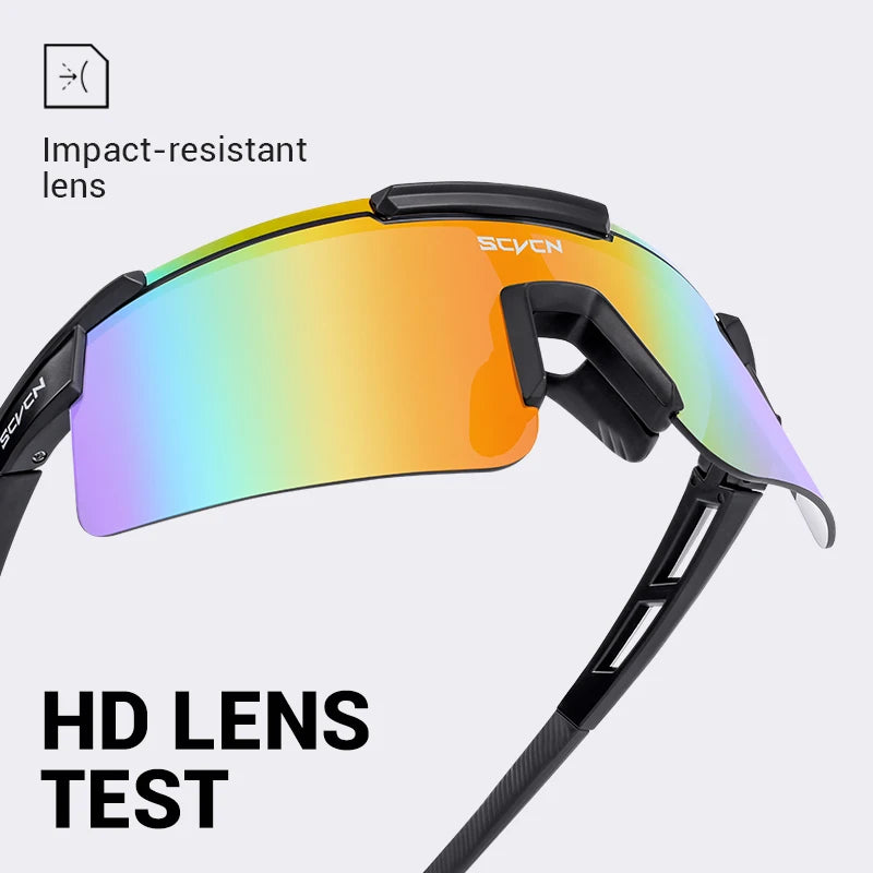 SCVCN New Outdoor Cycling Goggles Men Hiking Sunglasses Women Sports Eyewear Mountain Cycling Goggles UV400 Protection Glasses
