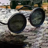 Black Metal Frame adjustable dimming glasses fishing sunglasses UV anti UV polarized sunglasses ND filter With Glasse Case Set